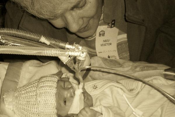 Visiting with Grandmom
